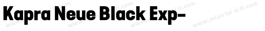 Kapra Neue Black Exp字体转换